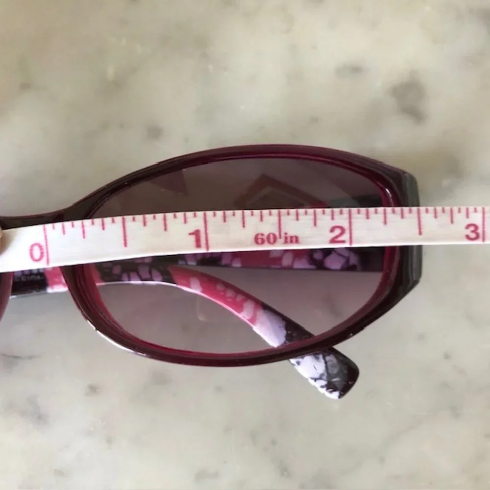 VERSACE Cat Eye Temple Medusa RX Sunglasses Italy Pink White Brown 9617-3